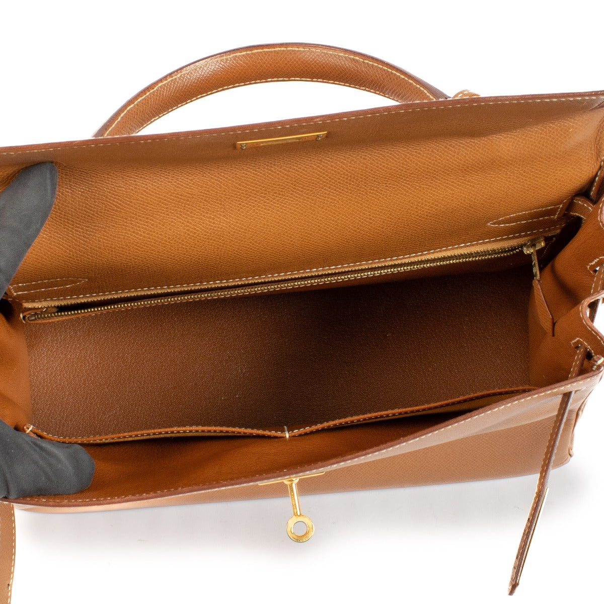 Hermès Vintage Kelly 32 Or Courchevel GHW