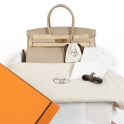 Hermès Birkin 35 Gris Tourterelle Togo GHW