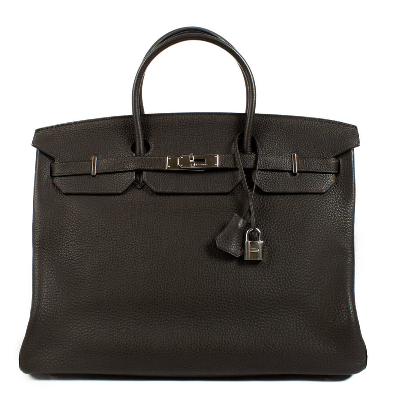 Hermès Birkin 40 Ebene Clemence PHW
