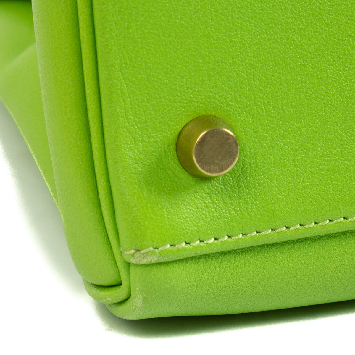 Hermès Kelly 32 Vert Cru Gulliver GHW