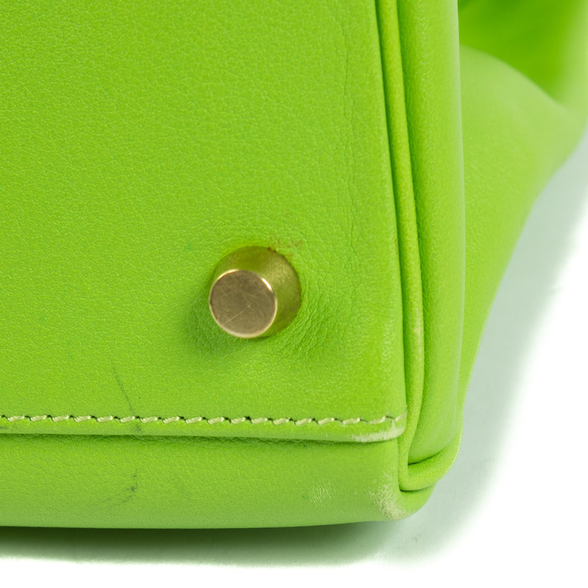 Hermès Kelly 32 Vert Cru Gulliver GHW