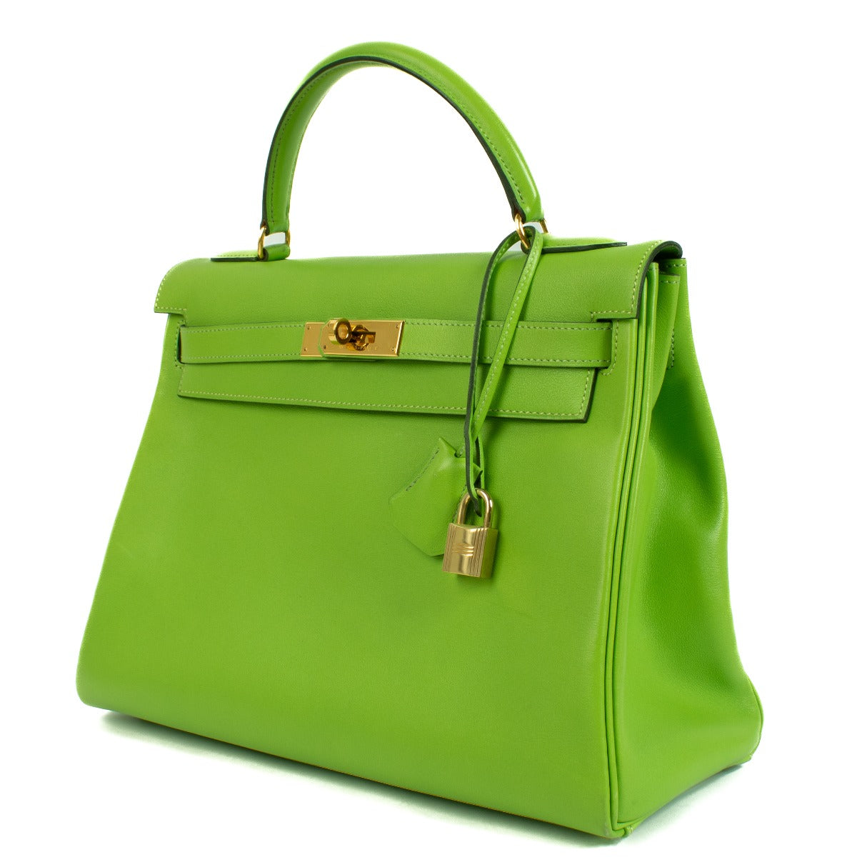 Hermès Kelly 32 Vert Cru Gulliver