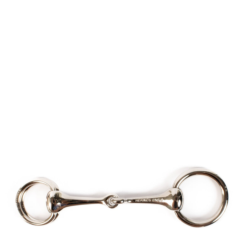 shop 100% authentic second hand Hermès Silver Horsebit Scarf Ring on Labellov.com