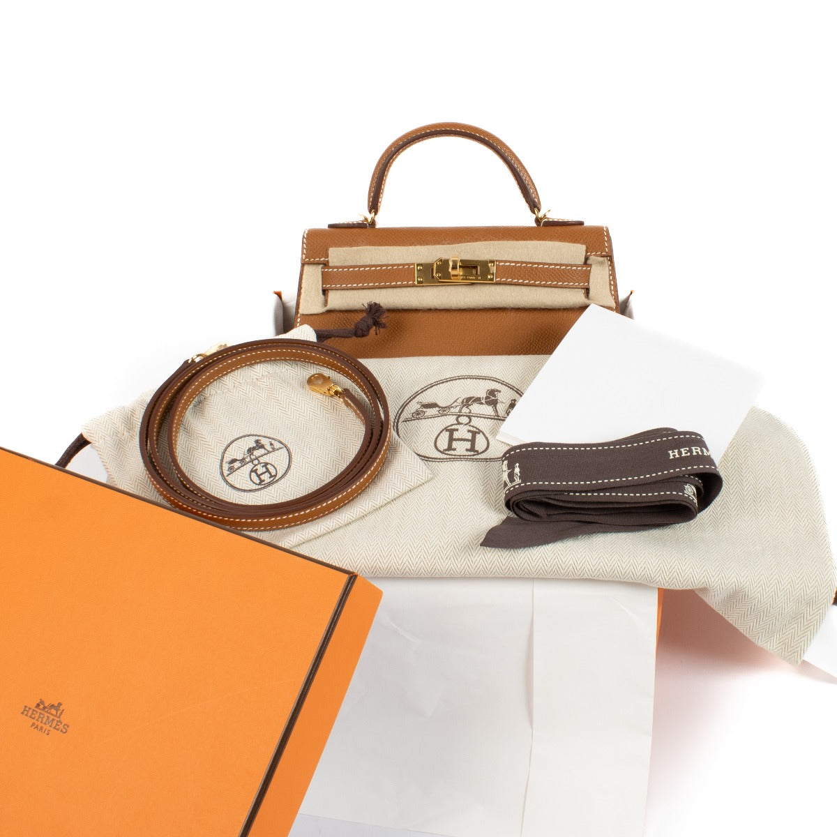 Hermès Kelly Sellier II Mini Veau Epsom Gold