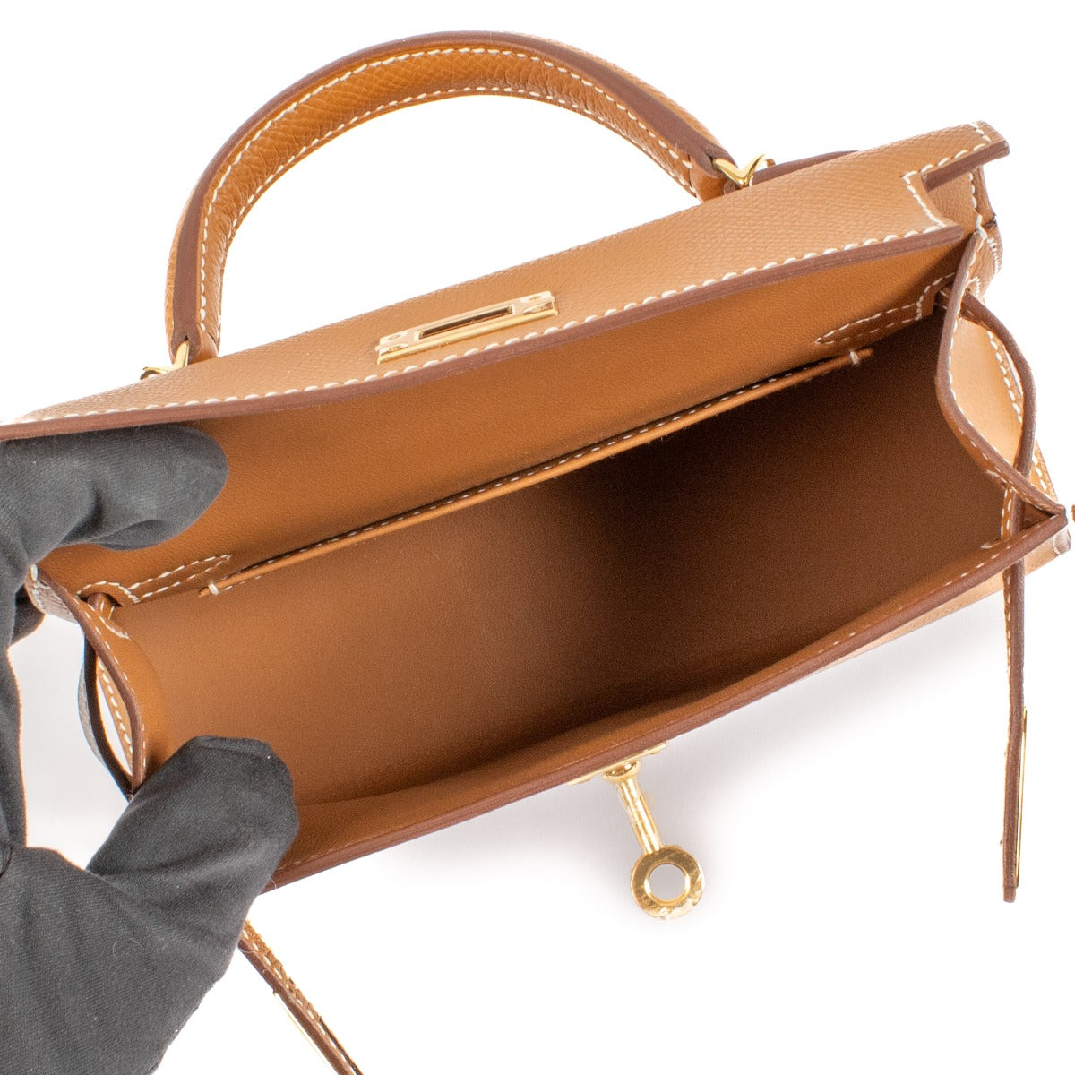 Hermès Kelly Mini II Gold Epsom GHW