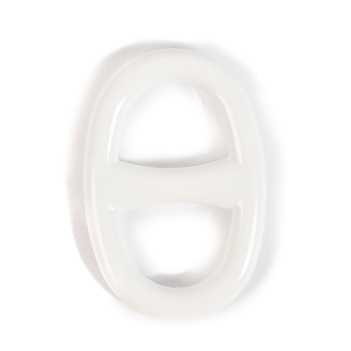 Hermès White Enamel Chaine d'Ancre Scarf 90 Ring aan de beste prijs bij Labellov tweedehands luxe in Antwerpen en Knokke.