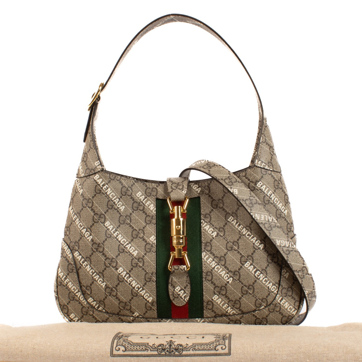 shop 100% authentic second hand Gucci x Balenciaga The Hacker Project Small Jackie 1961 Bag on Labellov.com