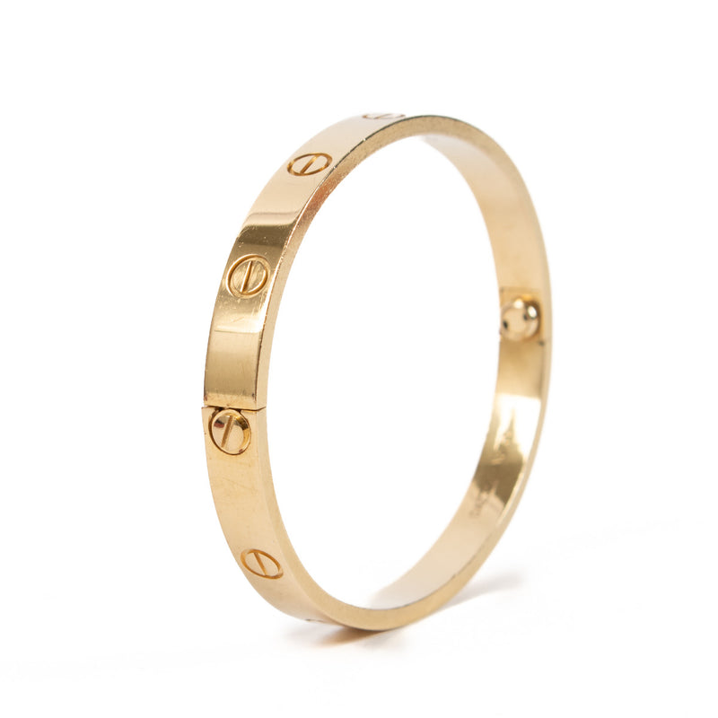 Cartier Yellow Gold LOVE Bracelet - size 17