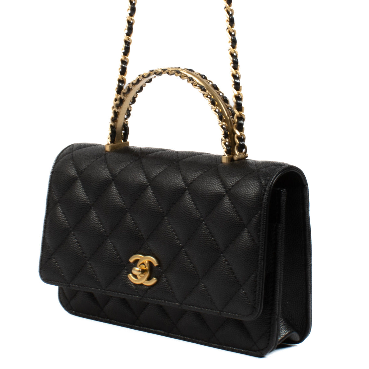 Chanel Black Caviar WOC Wallet on Chain Bag