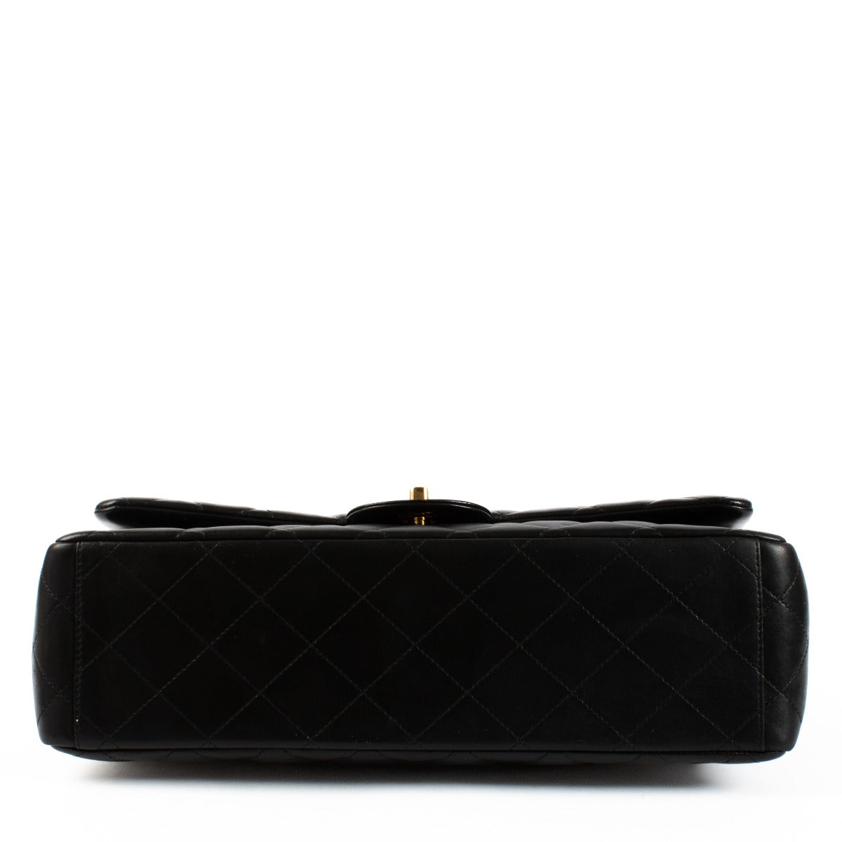 Chanel Black Lambskin Maxi Classic Handbag