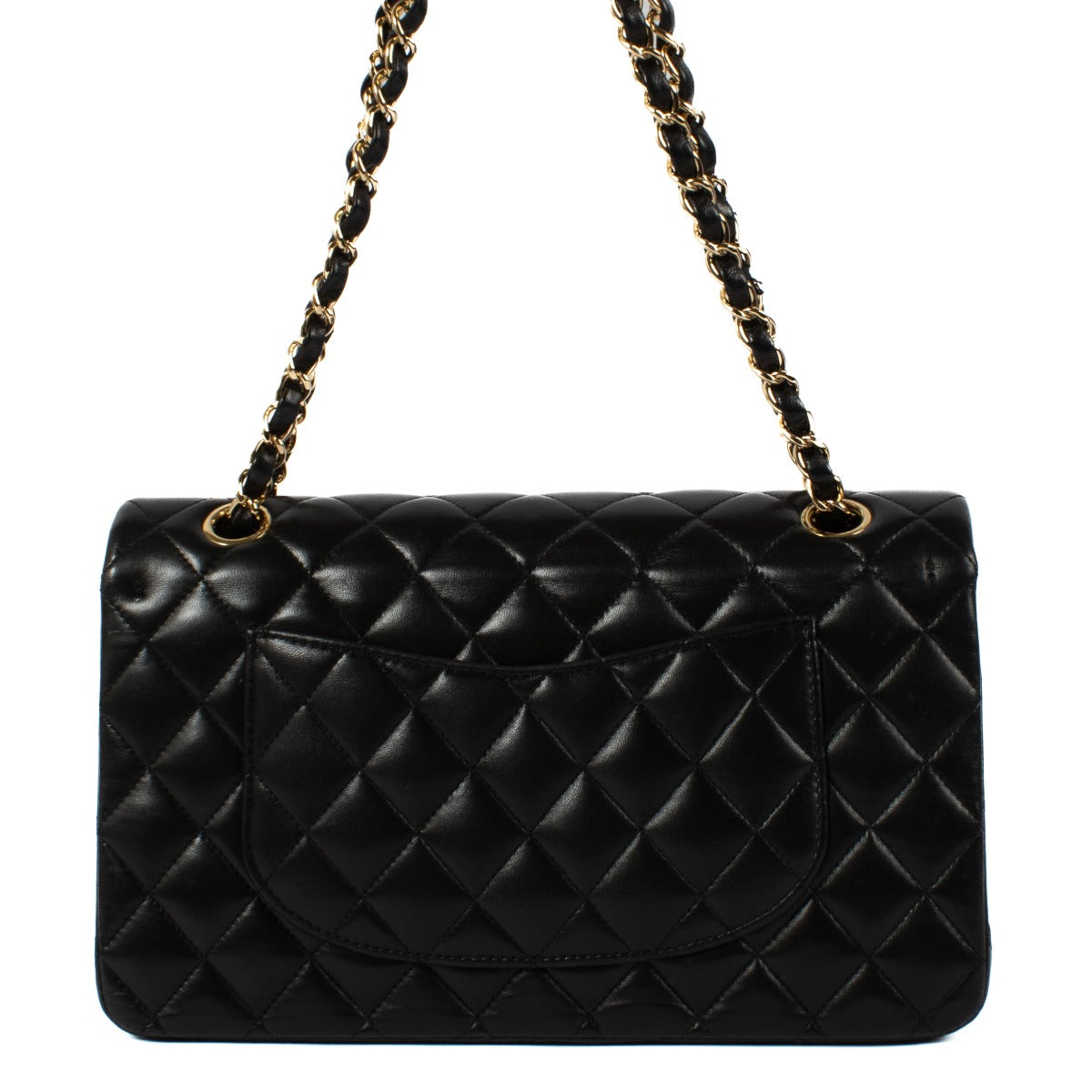 Chanel Black Lambskin Medium Classic 11.12 Bag