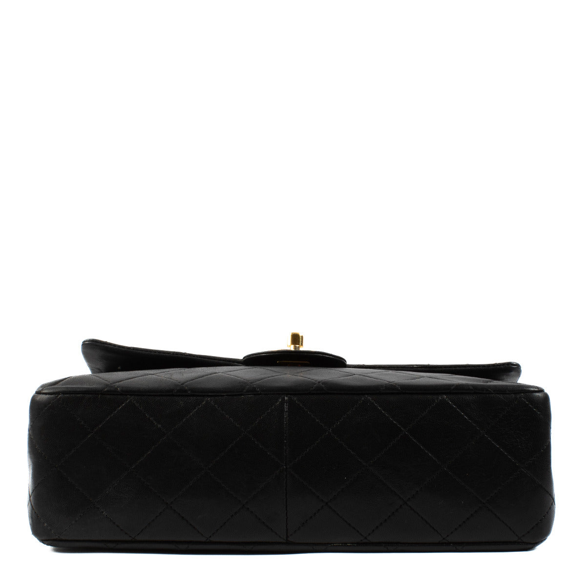 Chanel Zwart Lamsleer Vierkante Classic Flap Bag