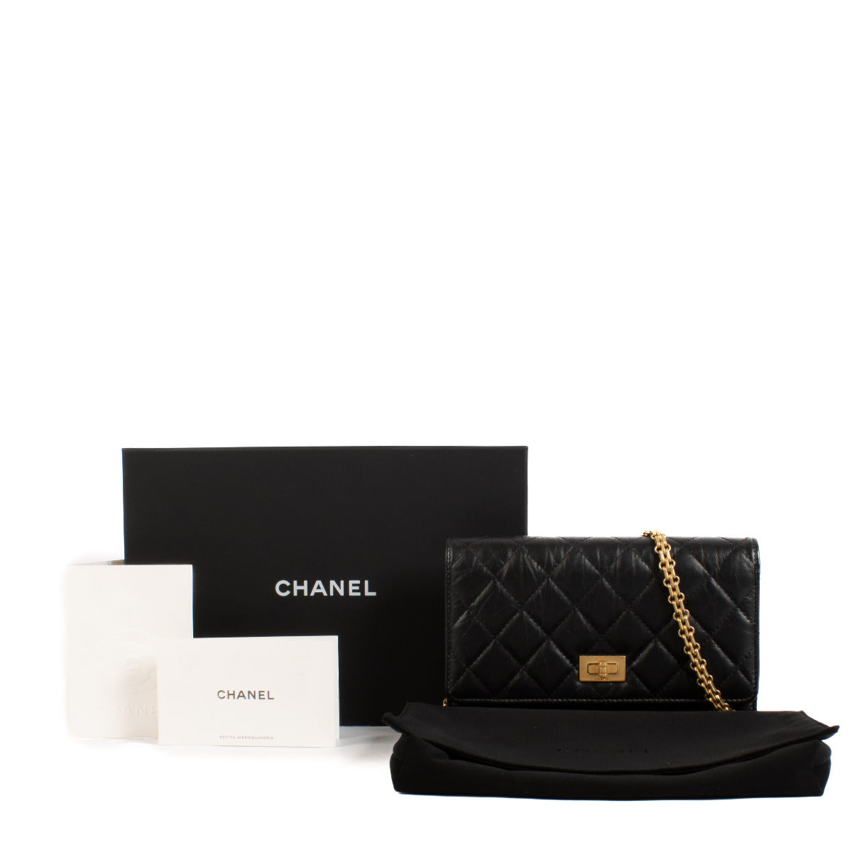 Chanel Black 2.55 Reissue Wallet on Chain Flap Bag aan de beste prijs bij Labellov