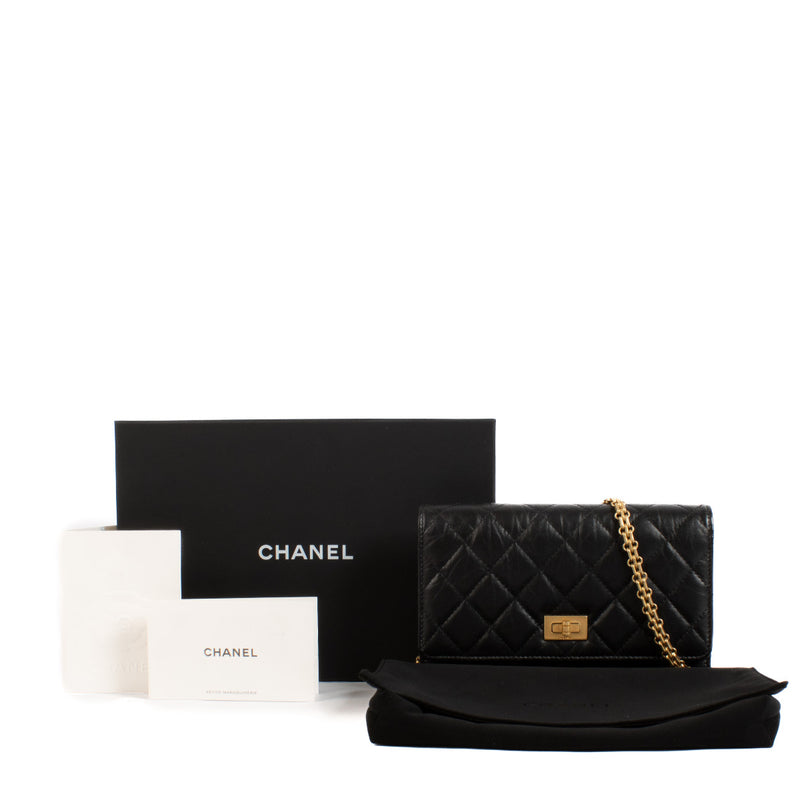 Chanel Black 2.55 Reissue Wallet on Chain Flap Bag aan de beste prijs bij Labellov