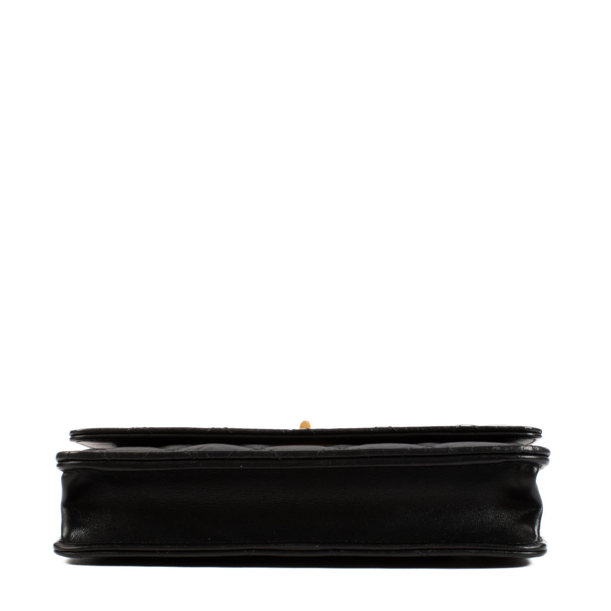 Chanel Zwarte 2.55 Portemonnee op Ketting Tas