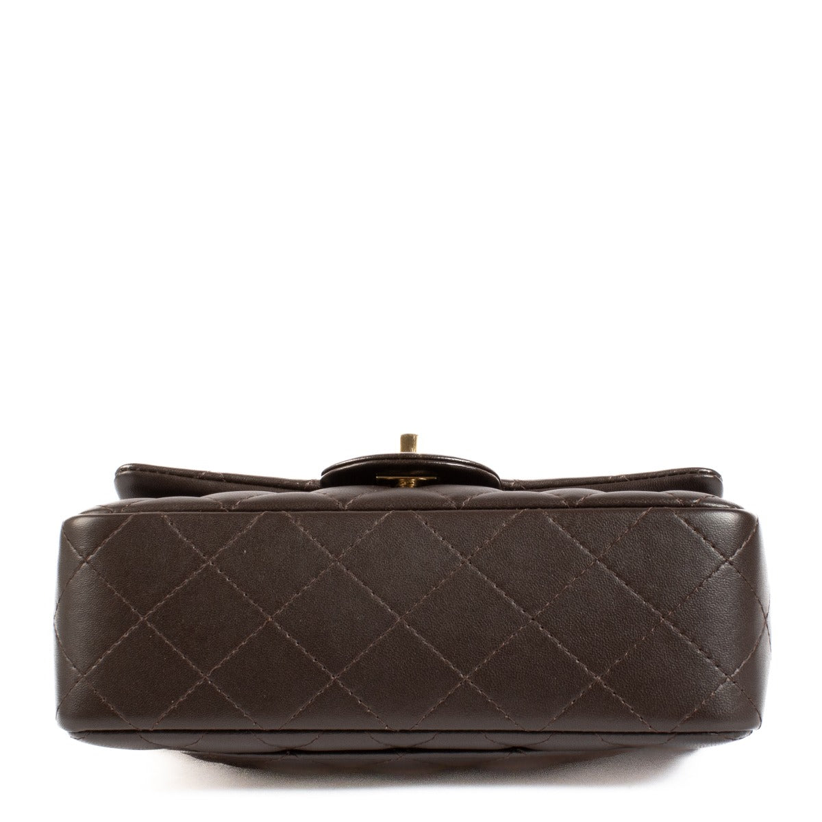 Chanel Bruin Lamsleren Mini Classic Flap Tas