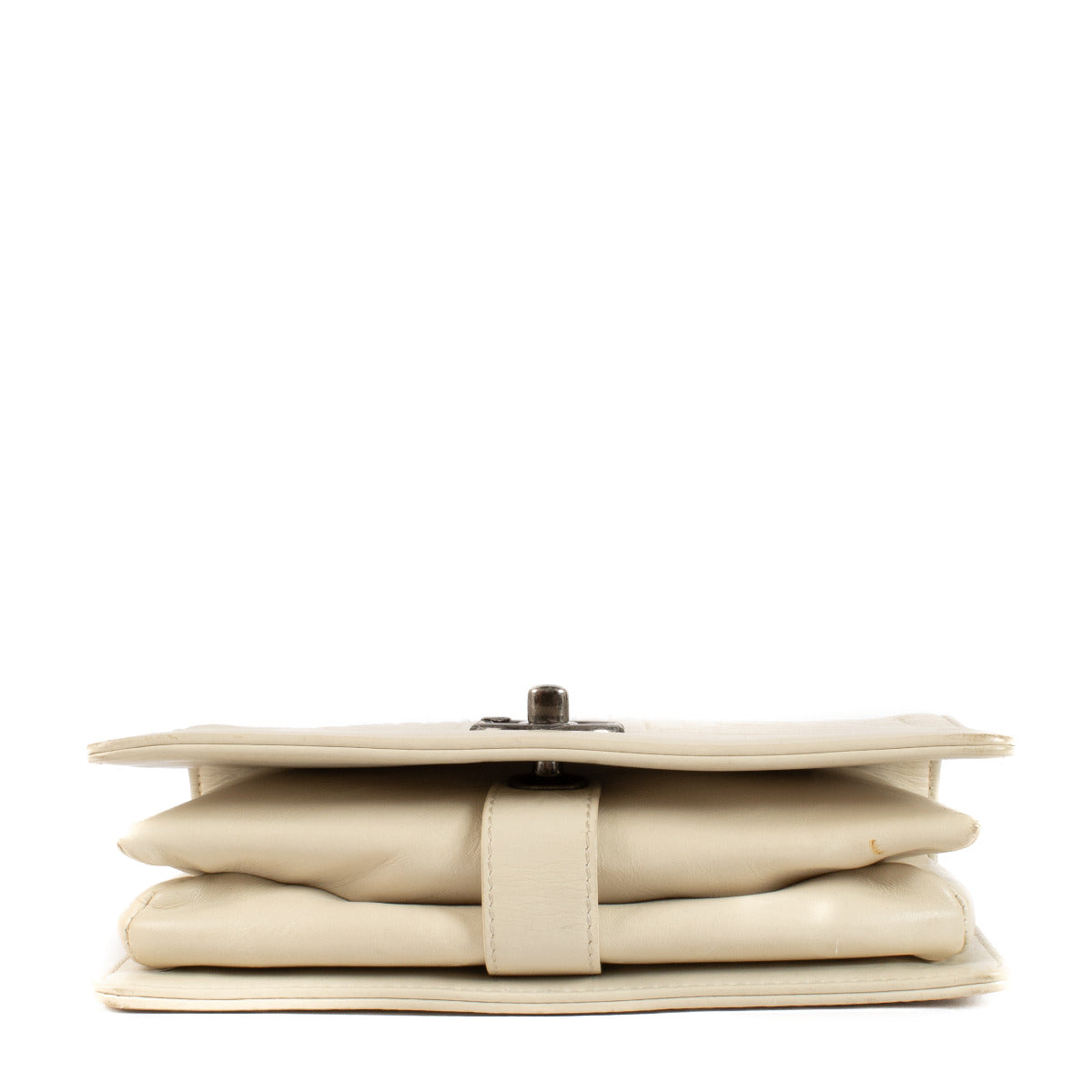 Chanel Beige Calfskin Quilted Small Korean Garden Flap Bag