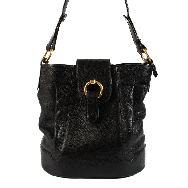 Shop 100% authentic secondhand Delvaux Black Leather Vintage Shoulder Bag on Labellov.com