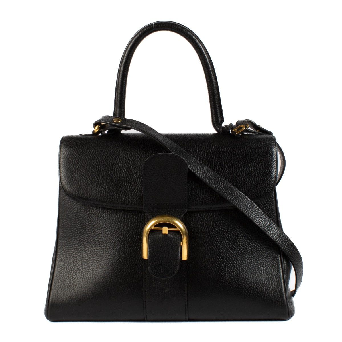 Shop safe online at Labellov in Antwerp, Brussels and Knokke this 100% authentic second hand Delvaux Brillant MM Black Grained Leather Bag. Veilig online authentieke tweedehands Delvaux Brillant MM Black Grained Leather Bagh kopen bij Labellov.