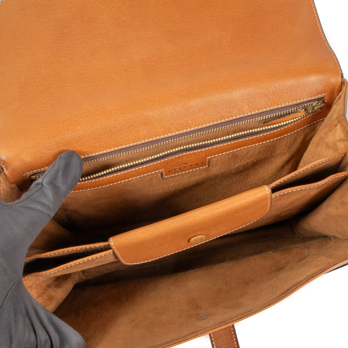 Sac bandoulière Delvaux Vintage Cognac D