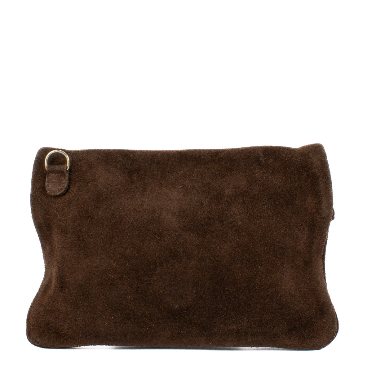 Delvaux Brown Nubuck Clutch