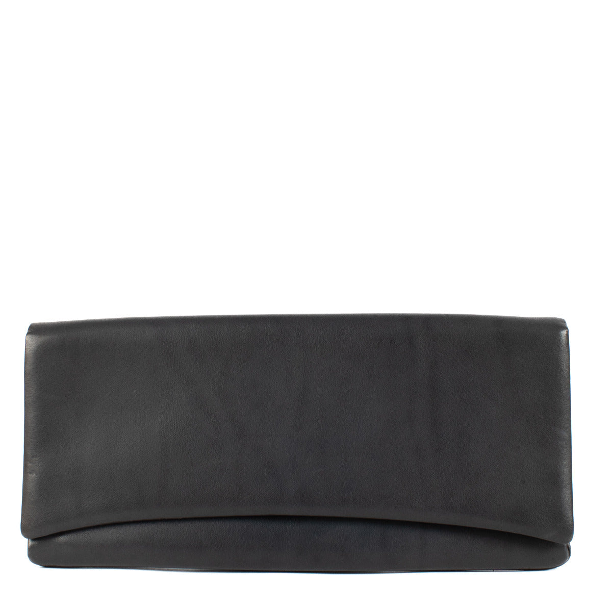 Pochette Delvaux en cuir bleu