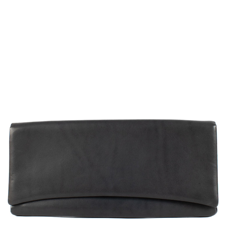 Delvaux Blue Leather Clutch