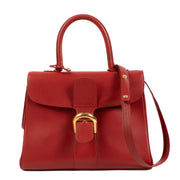 Delvaux Red Leather Brillant MM + Strap aan de beste prijs bij Labellov tweedehands luxe in Antwerpen en Knokke. Wij kopen en verkopen steeds aan de beste prijs bij Labellov luxe in Antwerpen tweedehands vintage designer.