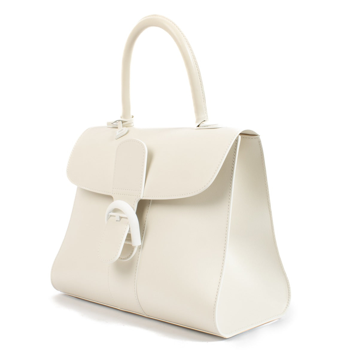 Delvaux Brillant MM en cuir de veau box ivoire