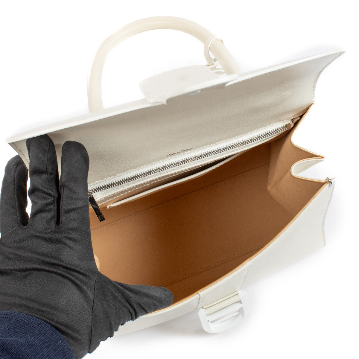 Delvaux Brillant MM en cuir de veau box ivoire