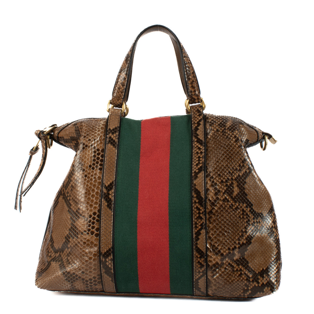 Gucci Python Web Medium Rania Top-handtas