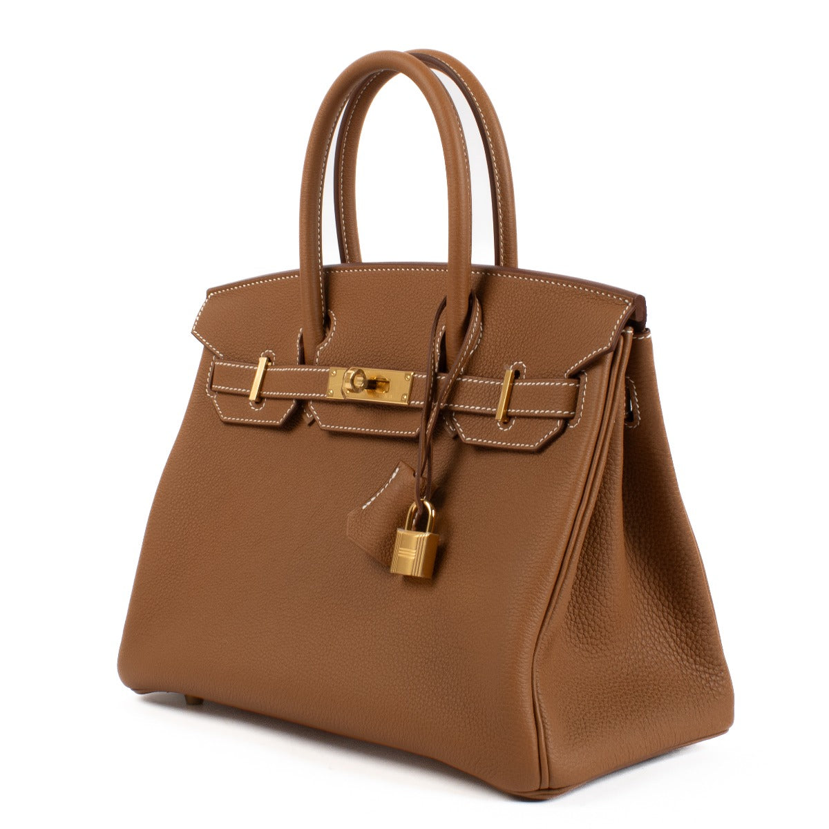 Authentic second hand brand new Hermès Birkin 30 Gold Togo GHW on www.labellov.com