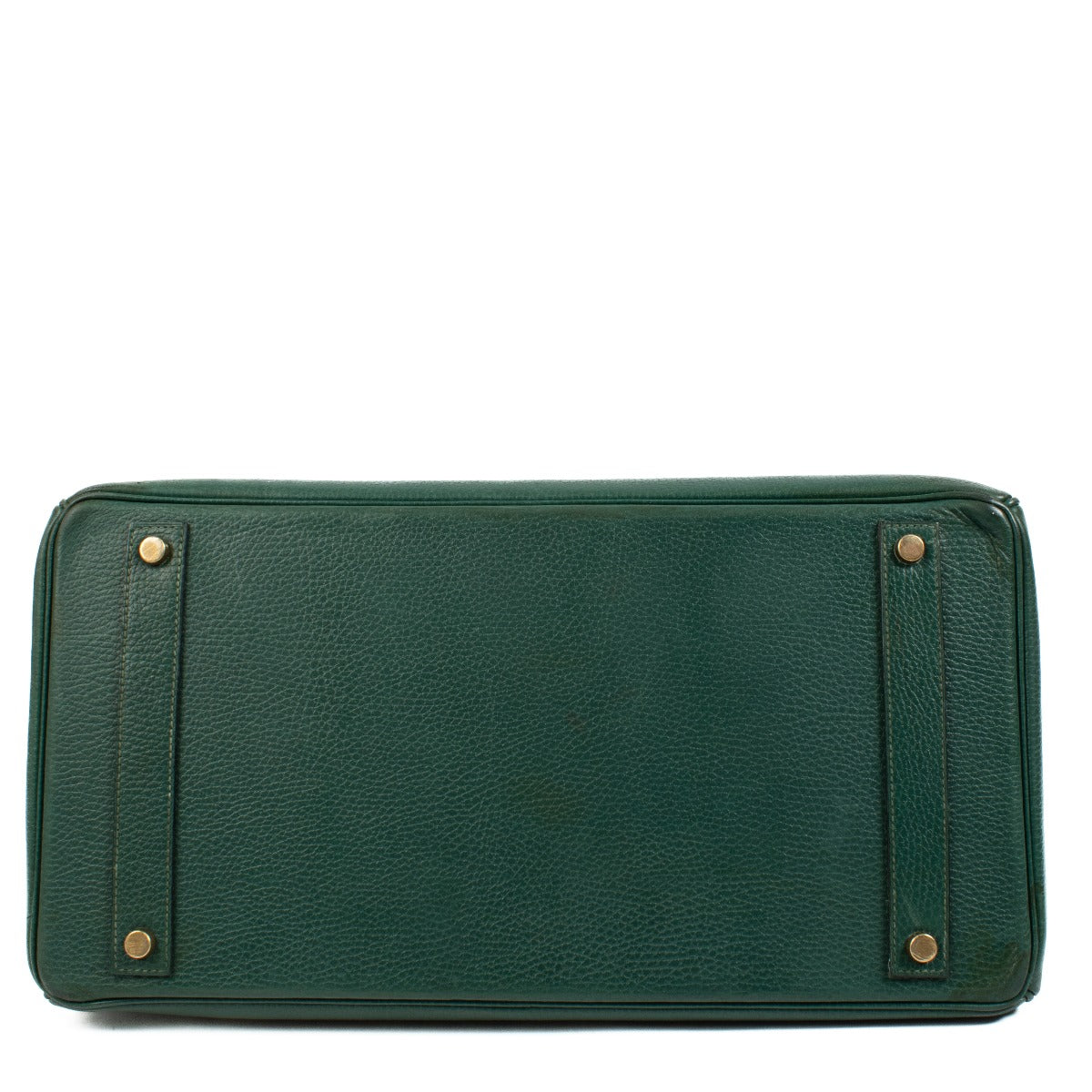Authentic second hand vintage Hermès Birkin 40 Vert Clair Ardennes GHW on www.labellov.com