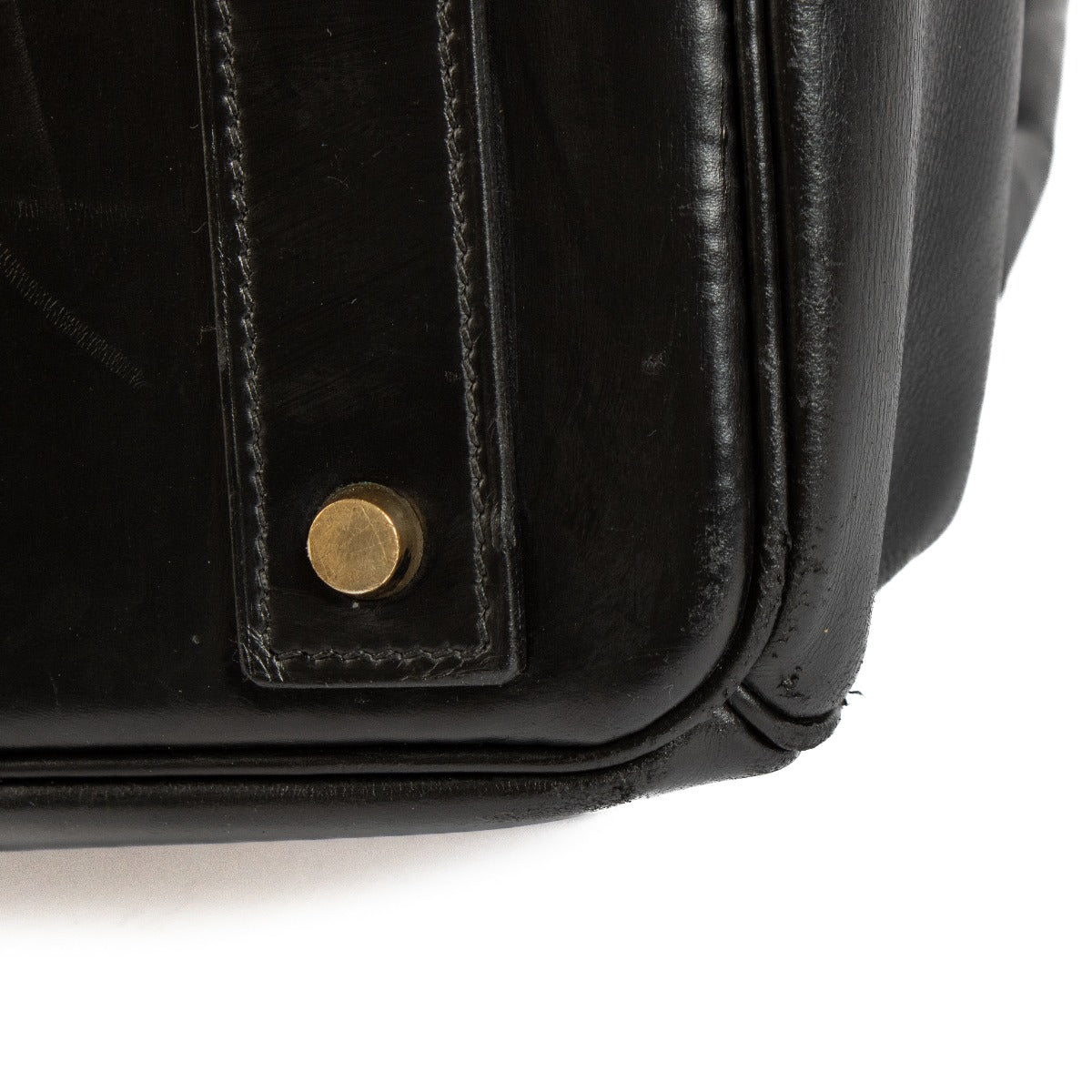 Hermès HAC Haut à Courroies 50 Zwart Leer