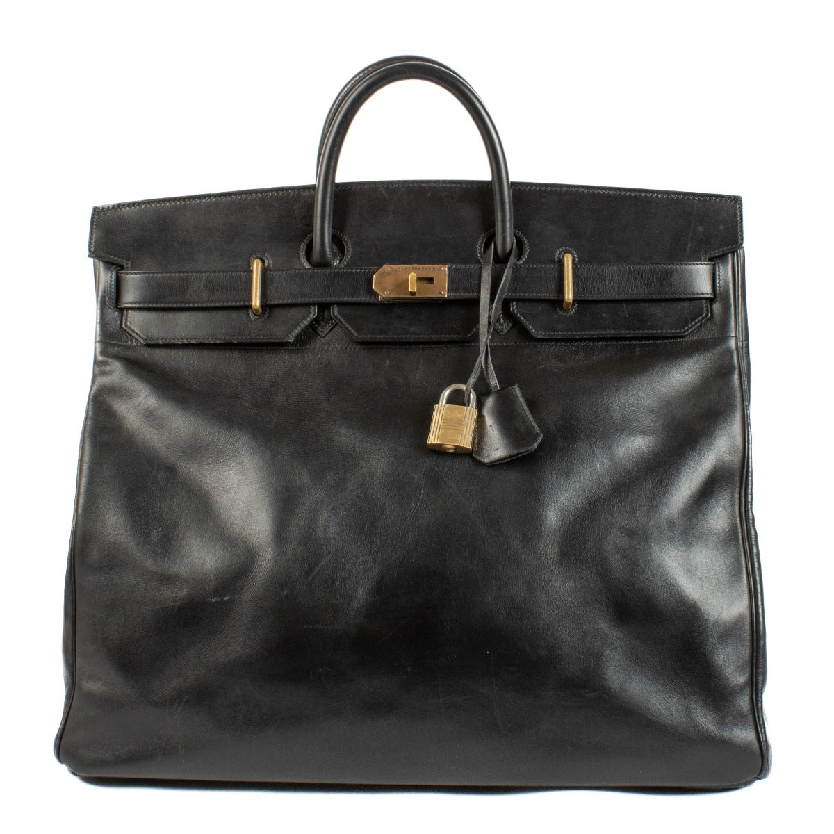 Hermès Haut à Courroies 50 Black Leather GHW