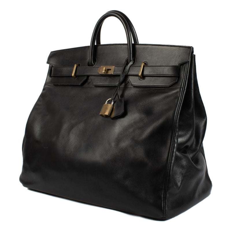 Hermès Haut à Courroies 50 Black Leather GHW