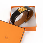 shop 100% authentic second hand Hermès Black Box Collier De Chien Belt 40 - Size 85 on Labellov.com