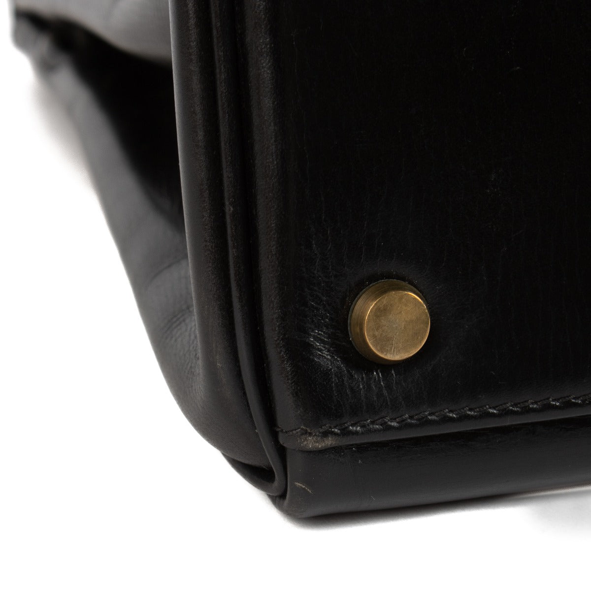 Hermès Vintage Kelly 32 Black Box GHW