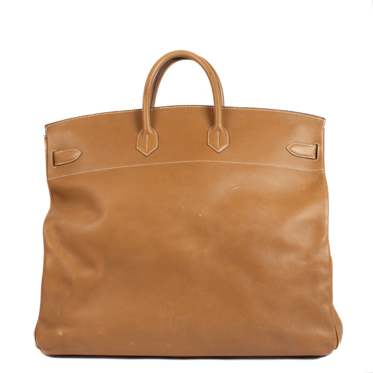Shop safe online at Labellov in Antwerp, Brussel and Knokke this 100% authentic second hand Hermès Haut à Courroies 55 Natural Sable Vache Liegee