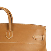 Shop safe online at Labellov in Antwerp, Brussel and Knokke this 100% authentic second hand Hermès Haut à Courroies 55 Natural Sable Vache Liegee