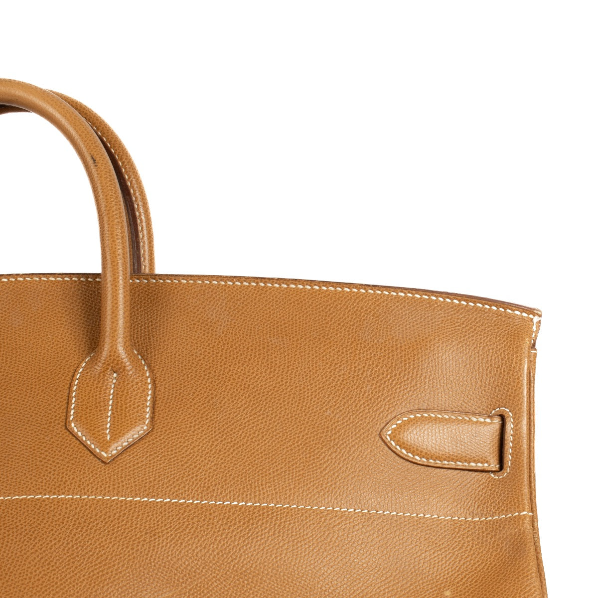Shop safe online at Labellov in Antwerp, Brussel and Knokke this 100% authentic second hand Hermès Haut à Courroies 55 Natural Sable Vache Liegee