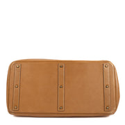 Shop safe online at Labellov in Antwerp, Brussel and Knokke this 100% authentic second hand Hermès Haut à Courroies 55 Natural Sable Vache Liegee