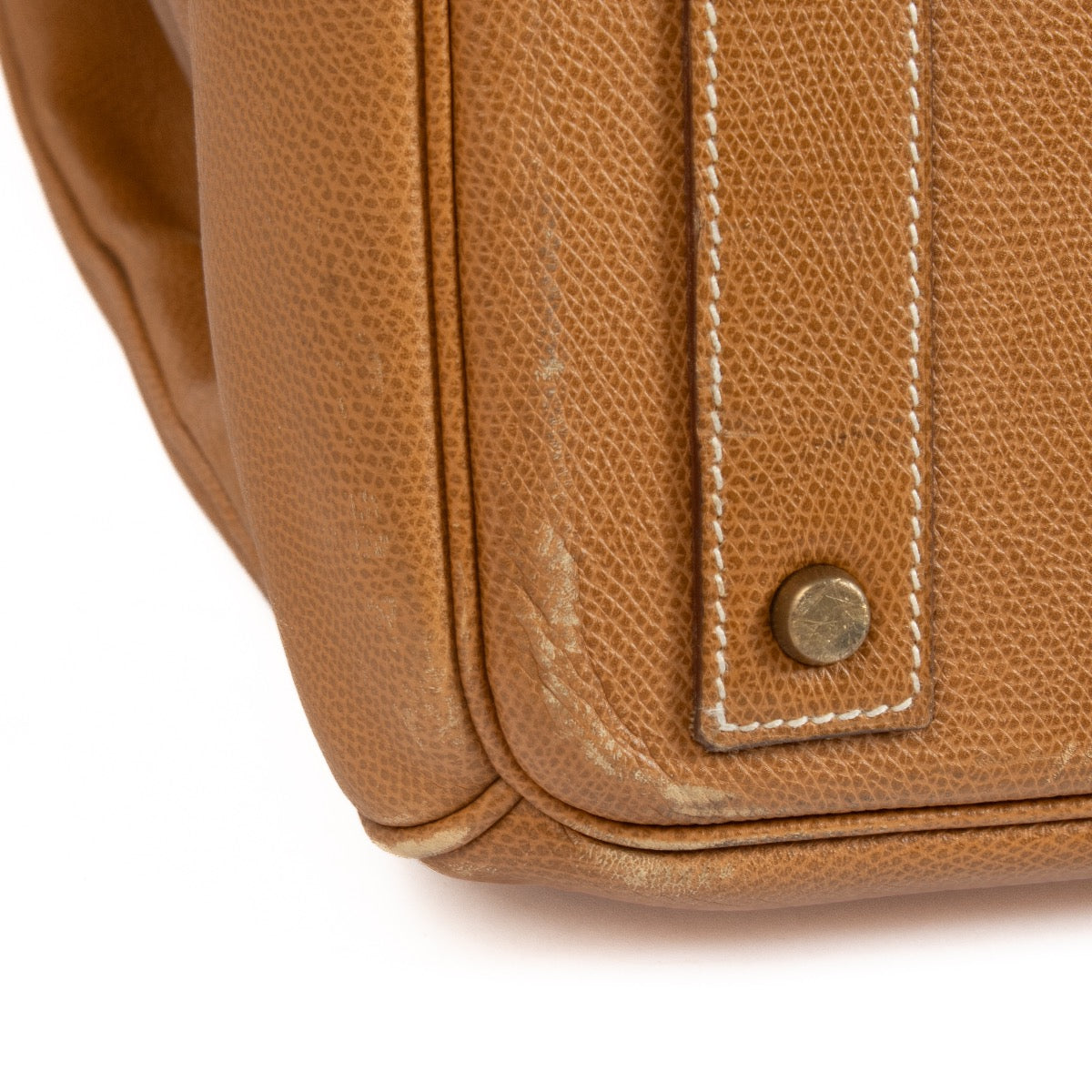 Shop safe online at Labellov in Antwerp, Brussel and Knokke this 100% authentic second hand Hermès Haut à Courroies 55 Natural Sable Vache Liegee