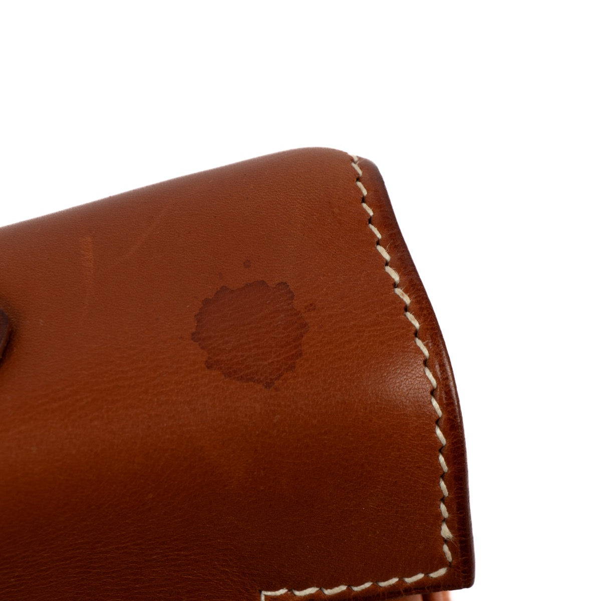Authentic second hand vintage 2001 Hermès Kelly 40 Ecru/Fauve Crinoline/Barenia PHW on www.labellov.com