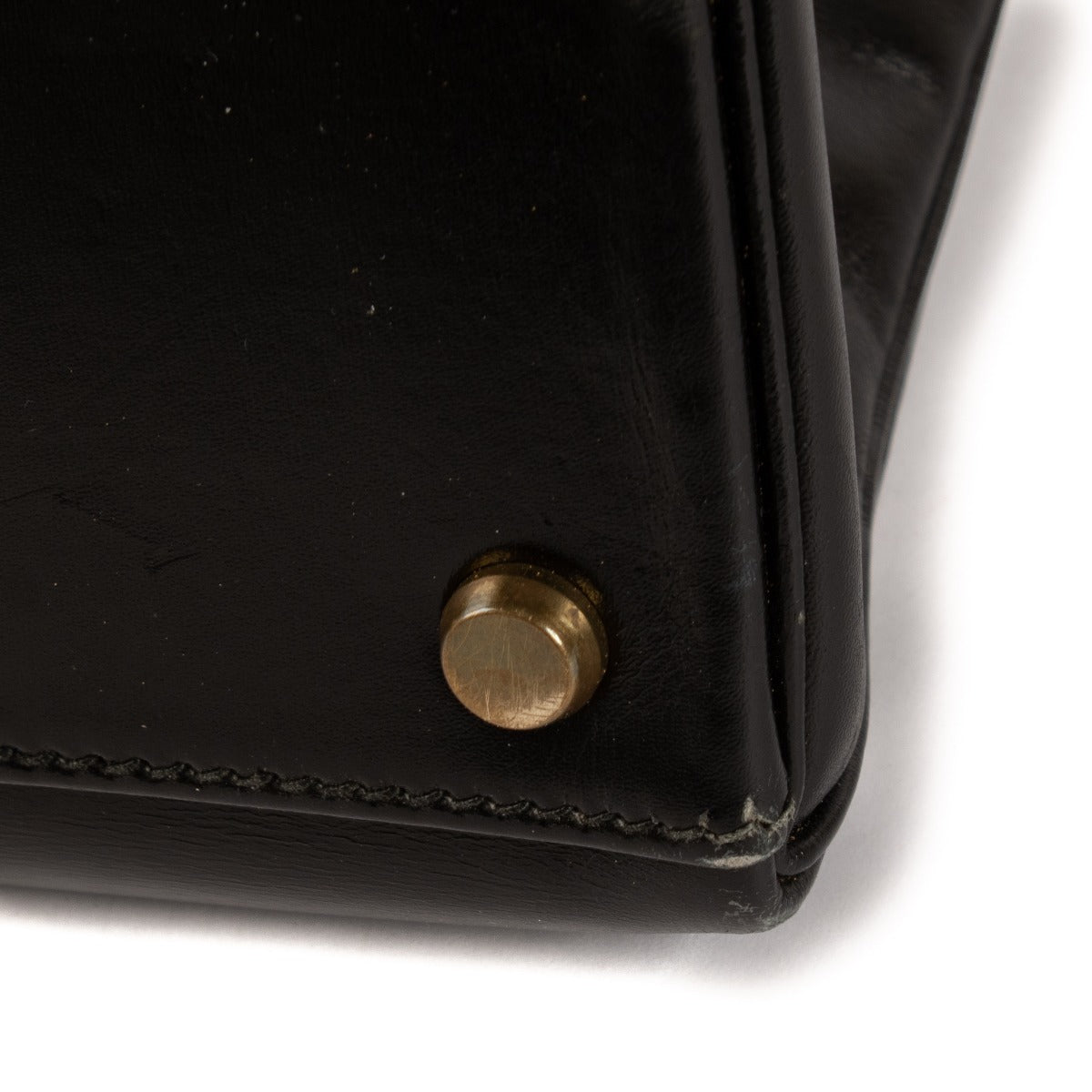 Hermès Vintage Kelly 32 Black Box GHW