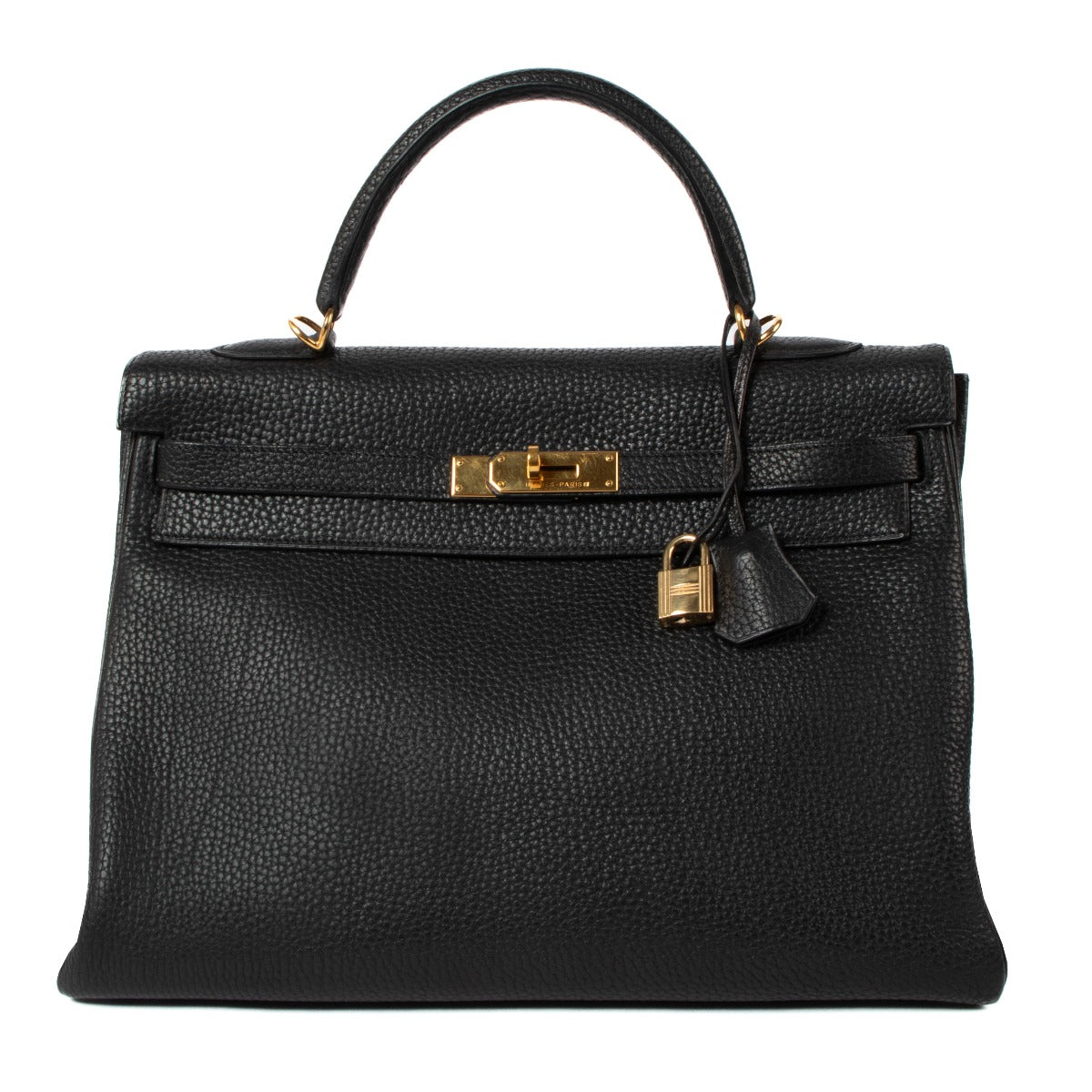 Hermès Kelly 35 Black Fjord GHW