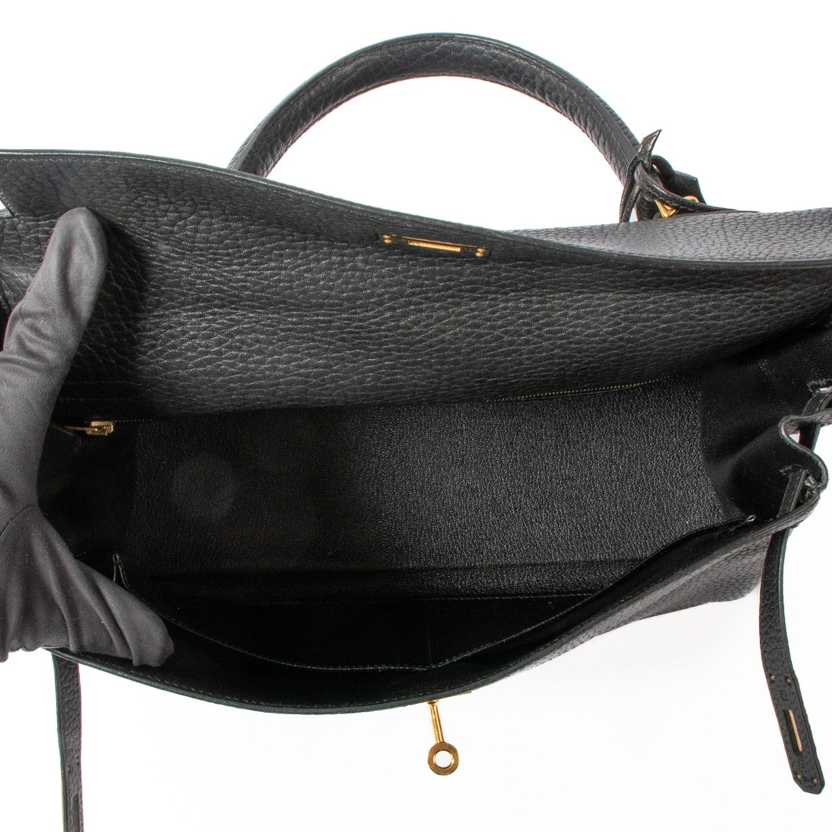 Hermès Kelly 35 Black Fjord GHW
