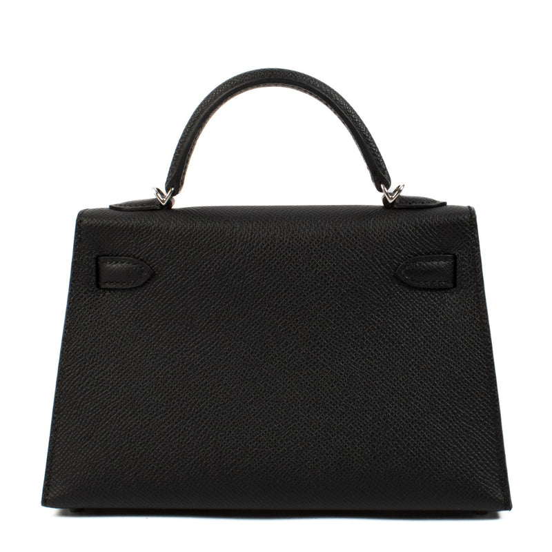 Hermès Kelly Mini II Black Epsom PHW