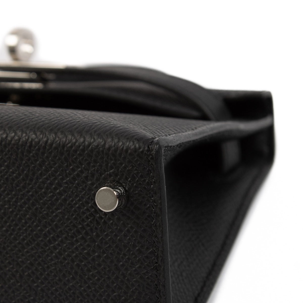 Hermès Kelly Mini II Zwart Epsom PHW