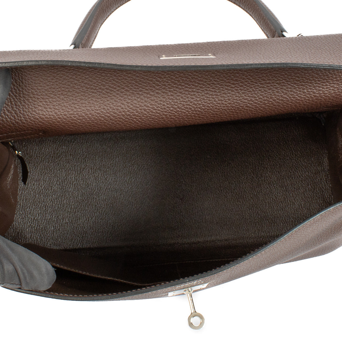 Hermès Kelly 35 Chocolat Togo accastillage palladium